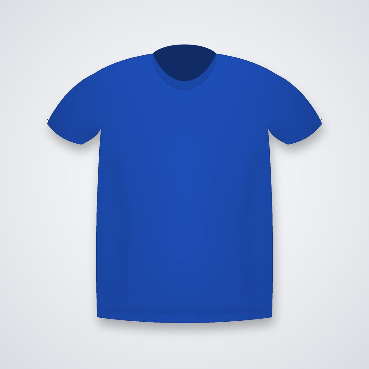 Custom round neck t-shirt in Royal Blue
