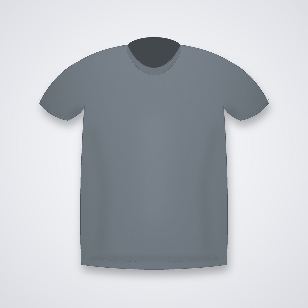 Custom round neck t-shirt in Steel Grey