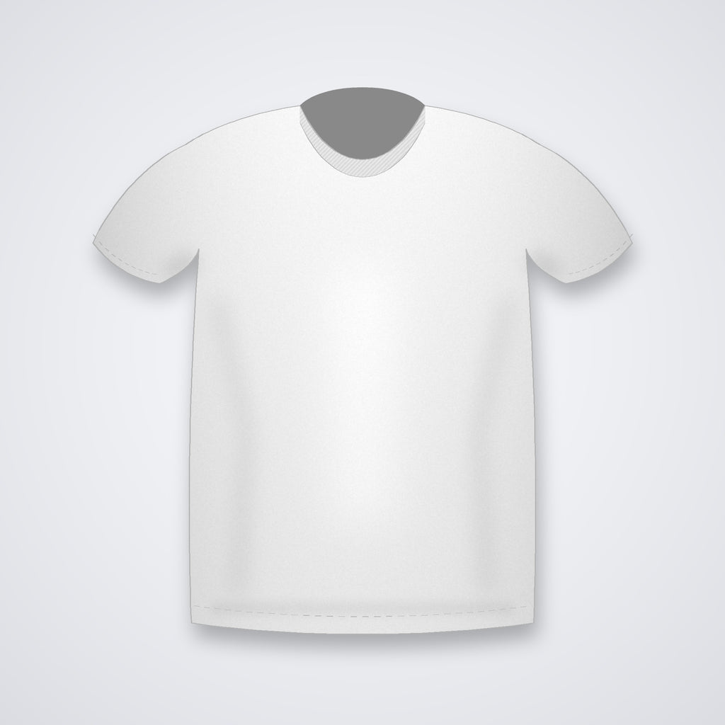 Custom round neck t-shirt in White