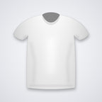 Custom round neck t-shirt in White