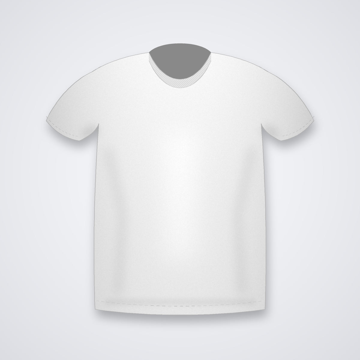 Custom round neck t-shirt in White